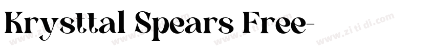Krysttal Spears Free字体转换